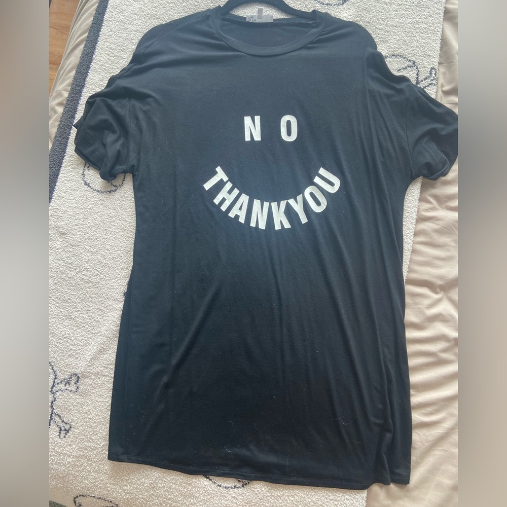 Revolve Black T-Shirt Dress - Never Worn